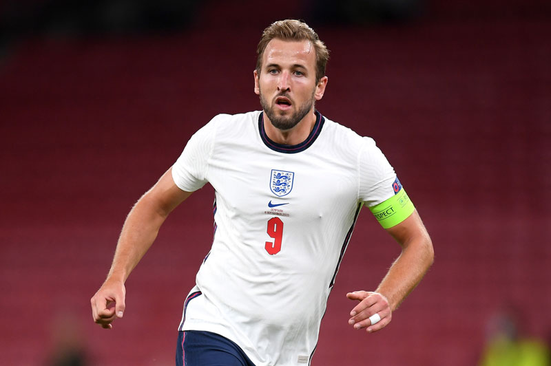 O capitão do Tottenham Hotspur Harry Kane