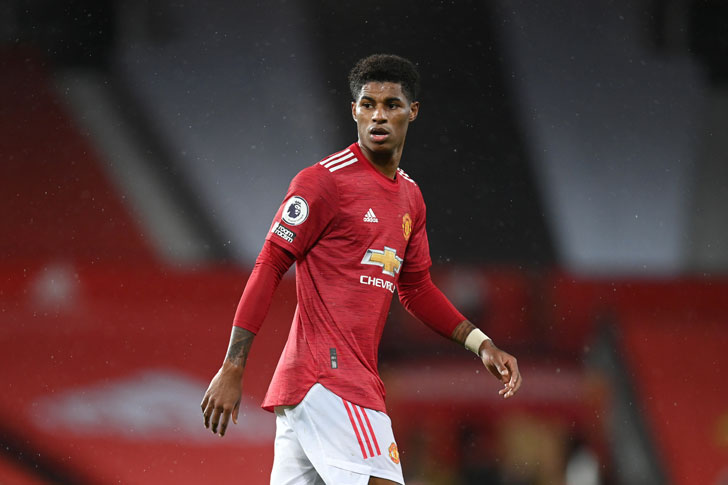 O avançado do Manchester United Marcus Rashford