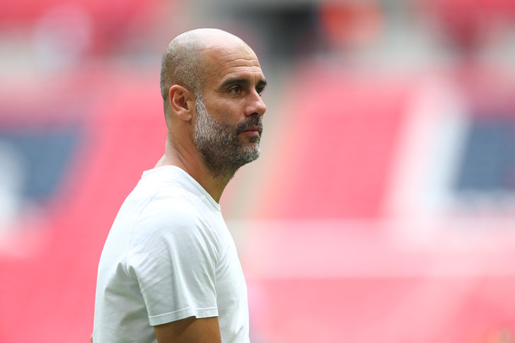 Pep Guardiola, treinador do Manchester City